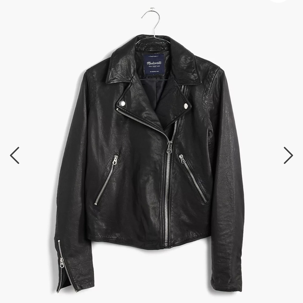 Madewell Washed Leather Motorcycle Jacket
